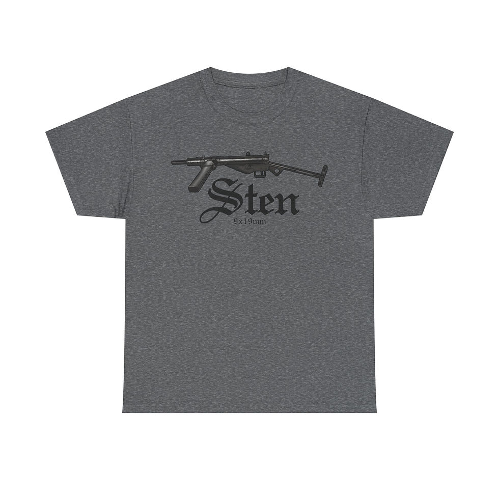 Thumbnail: Sten Gun T-Shirt WWII British Rifle Version 1