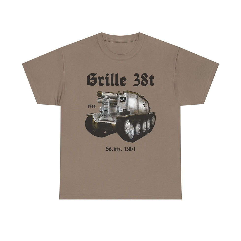 Thumbnail: Grille Panzer 38t T-Shirt WWII German Tank