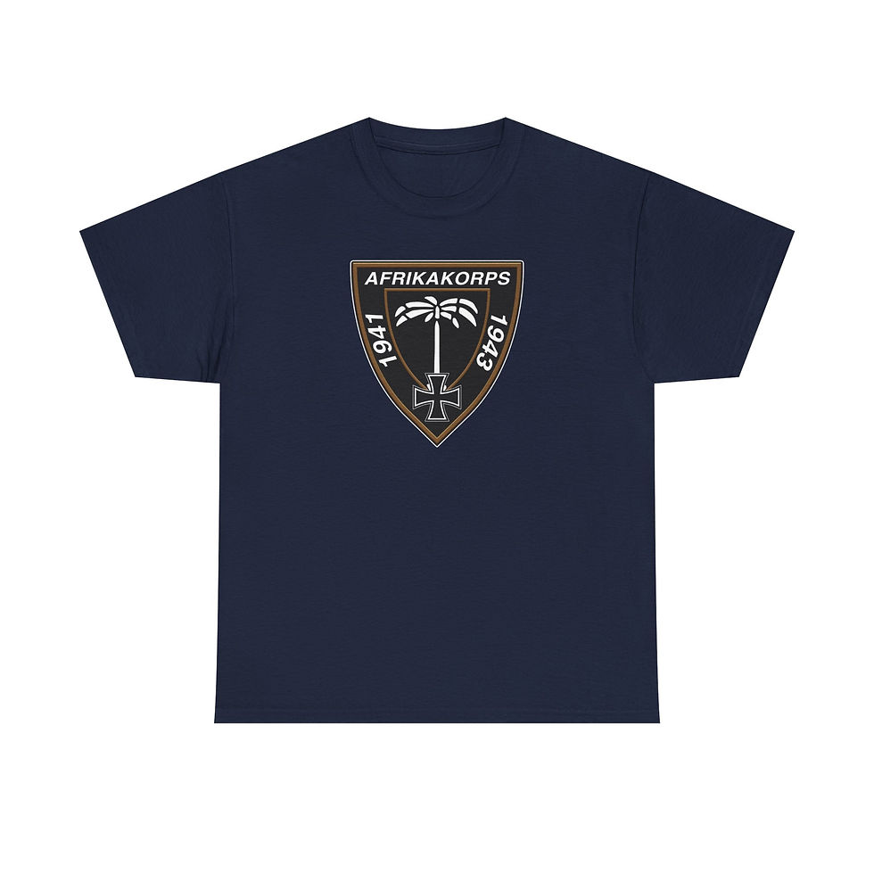 Thumbnail: Afrikakorps Badge T-Shirt German DAK Army