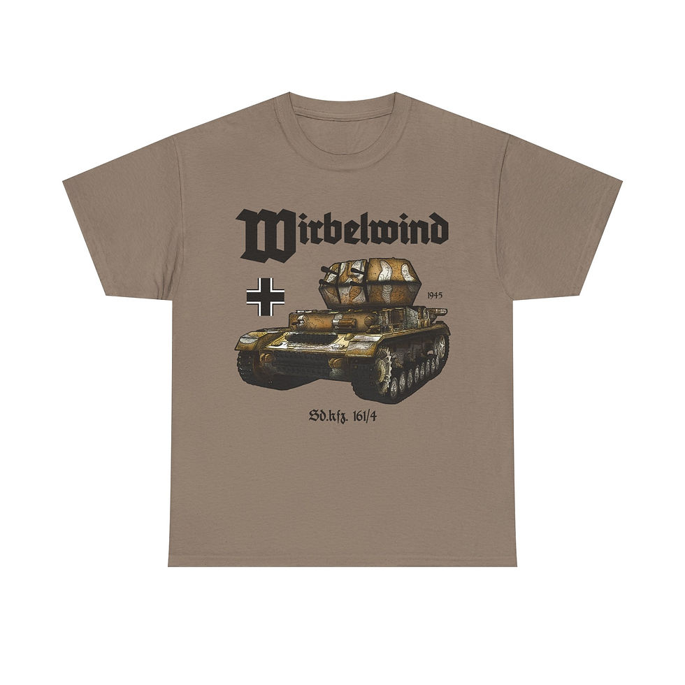 Thumbnail: Wirbelwind Flakpanzer IV Panzer T-Shirt WWII German Tank