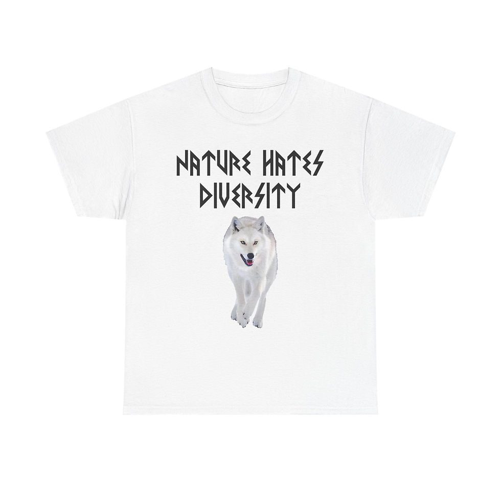 Thumbnail: Nature Hates Diversity Wolf T-Shirt Viking Celtic Gift