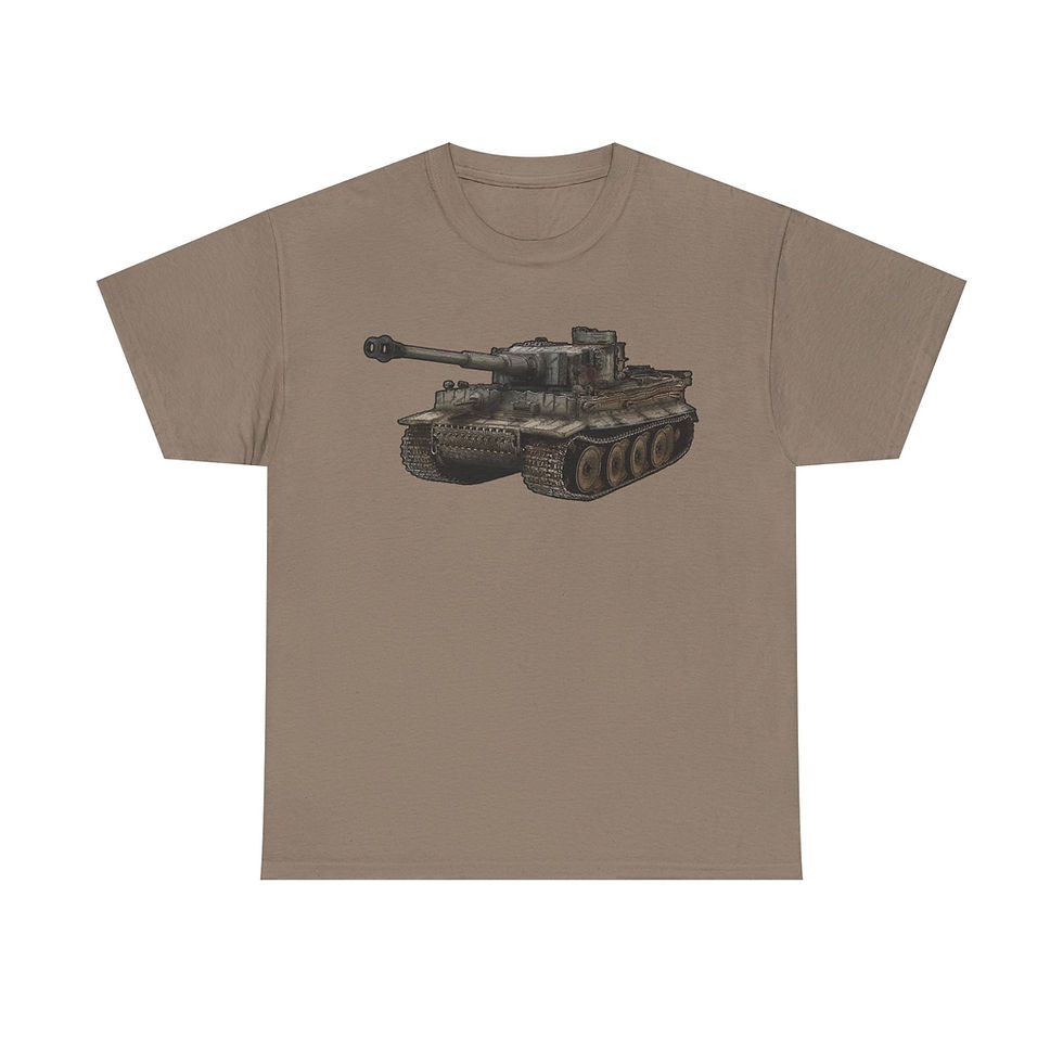 Thumbnail: Tiger I Panzer T-Shirt WWII German Tank Version 3