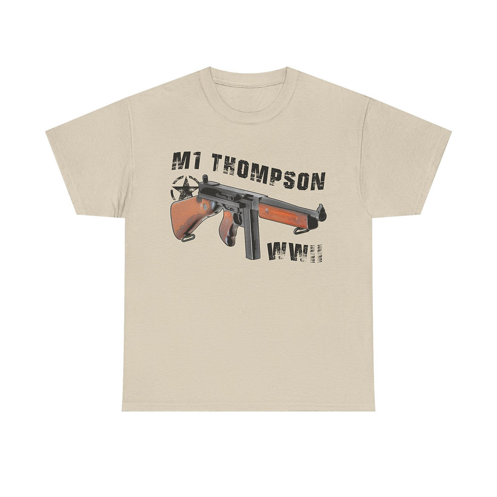 Thumbnail: M1 Thompson T-Shirt US Machine Gun Rifle Version 3