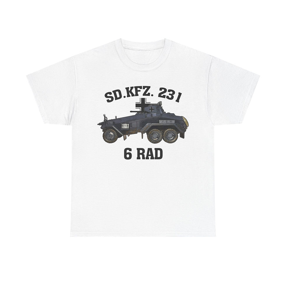 Thumbnail: Sd.kfz 231 6 Rad T-Shirt WWII German Armored Car Version 2