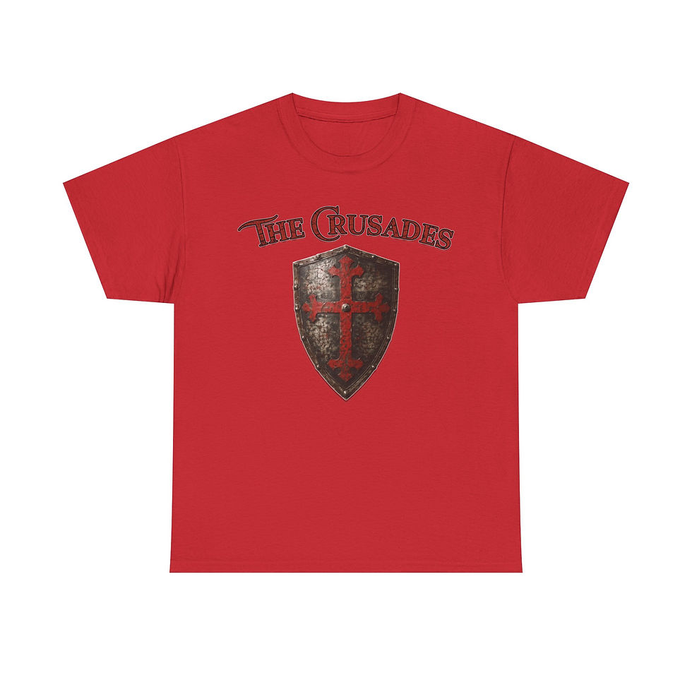 Thumbnail: The Crusades T-Shirt Medieval Shield Holy War