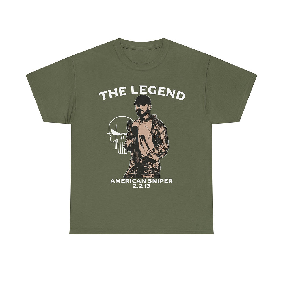 Thumbnail: The Legend Chris Kyle Sniper T-Shirt WWII US Soldier Gift