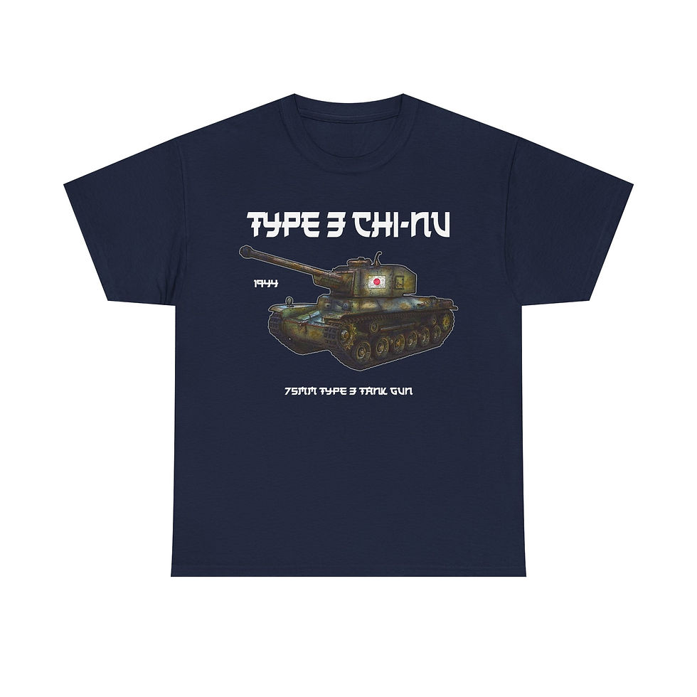 Thumbnail: Type 3 Chi-nu T-Shirt WWII Japanese Army Tank Axis