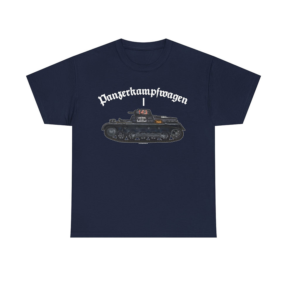 Thumbnail: Panzerkampfwagen I Panzer T-Shirt WWII German Tank