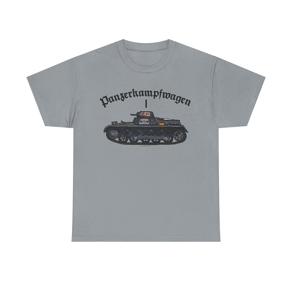 Thumbnail: Panzerkampfwagen I Panzer T-Shirt WWII German Tank