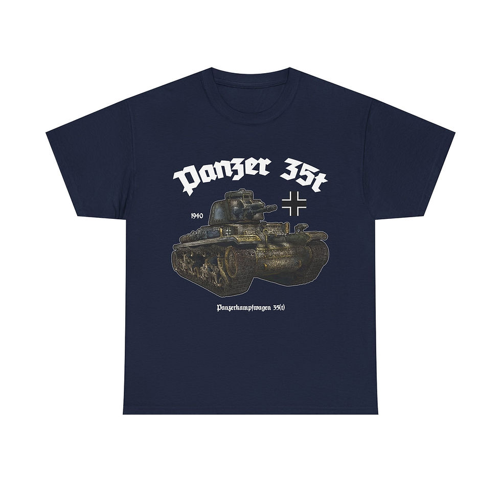 Thumbnail: Panzer 35t T-Shirt WWII German Tank