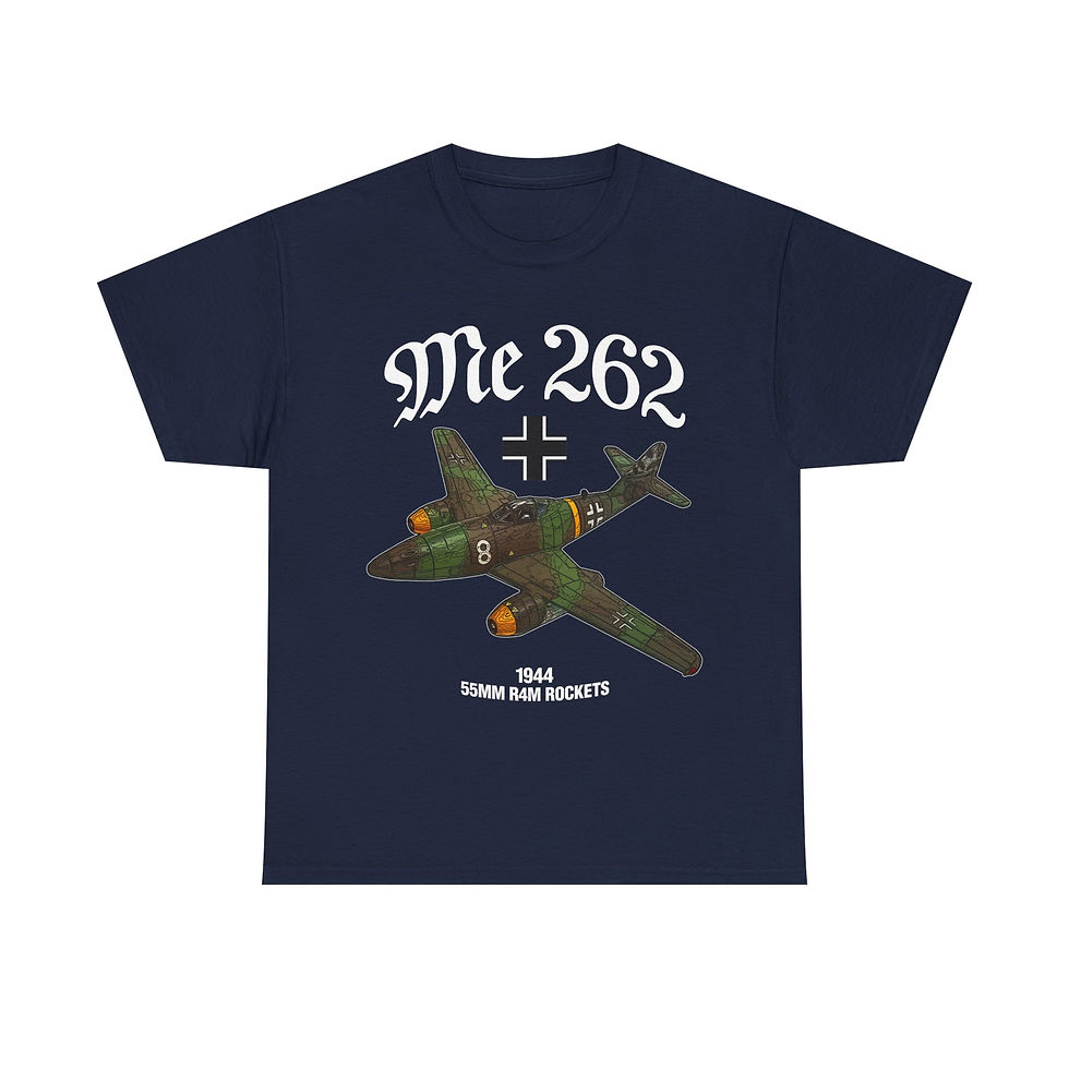Thumbnail: Me 262 T-Shirt WWII German Aircraft Version 1