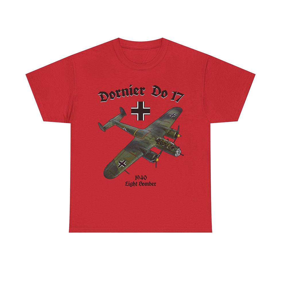 Thumbnail: Dornier Do 17 T-Shirt WWII German Aircraft