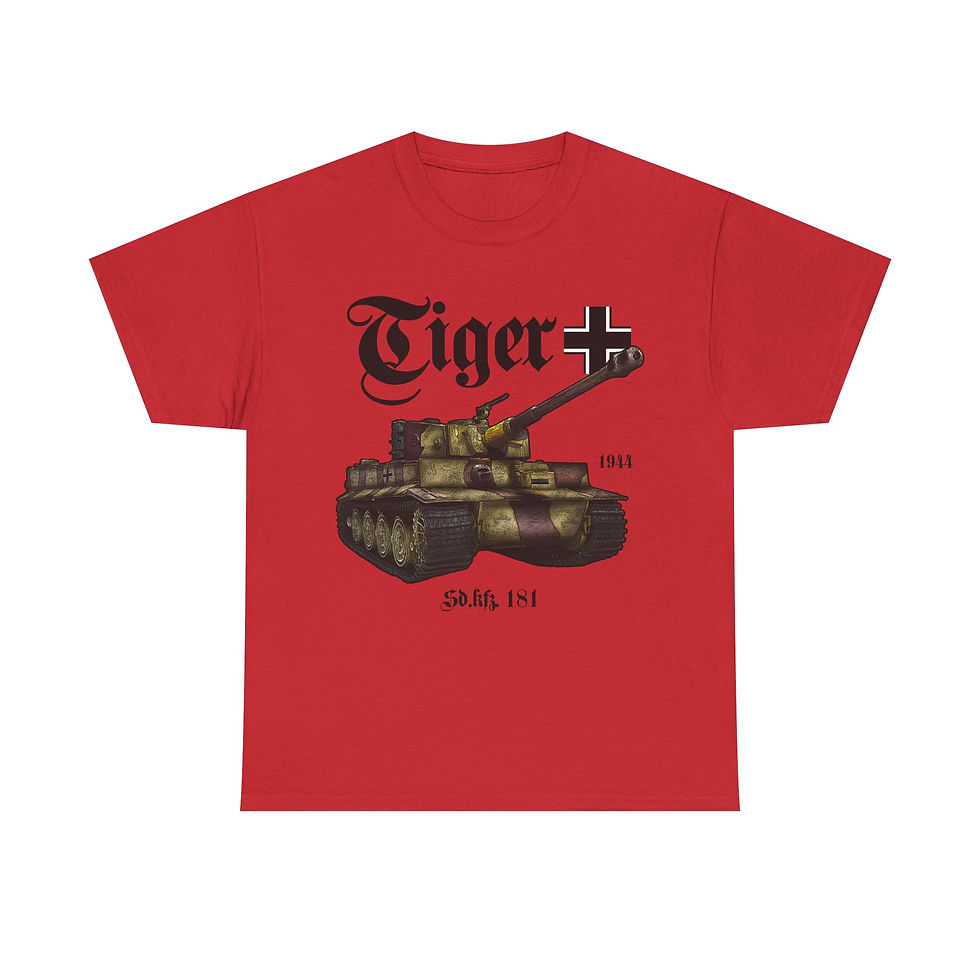 Thumbnail: Tiger I Panzer T-Shirt WWII German Tank Version 2