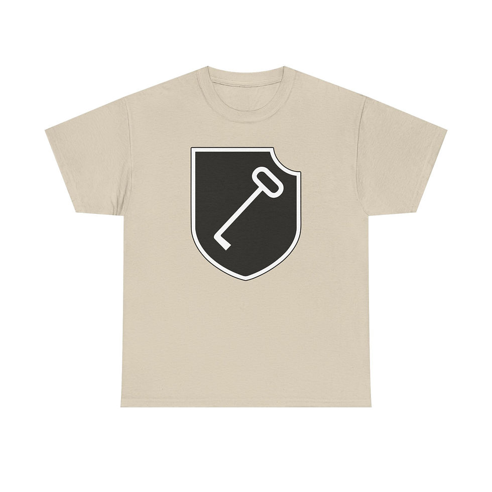 Thumbnail: 1st Panzer Division Insignia T-Shirt WWII German Version 2