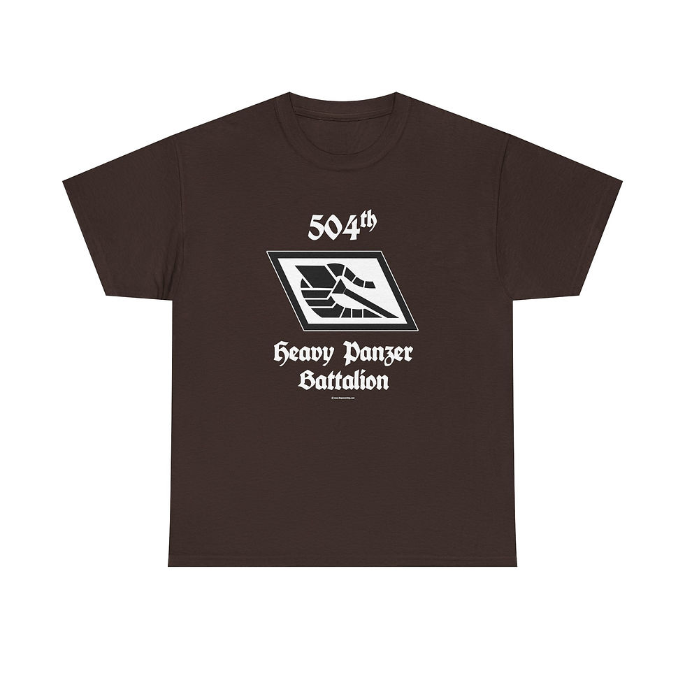 Thumbnail: 504th Heavy Panzer Battalion T-Shirt WWII German Tank