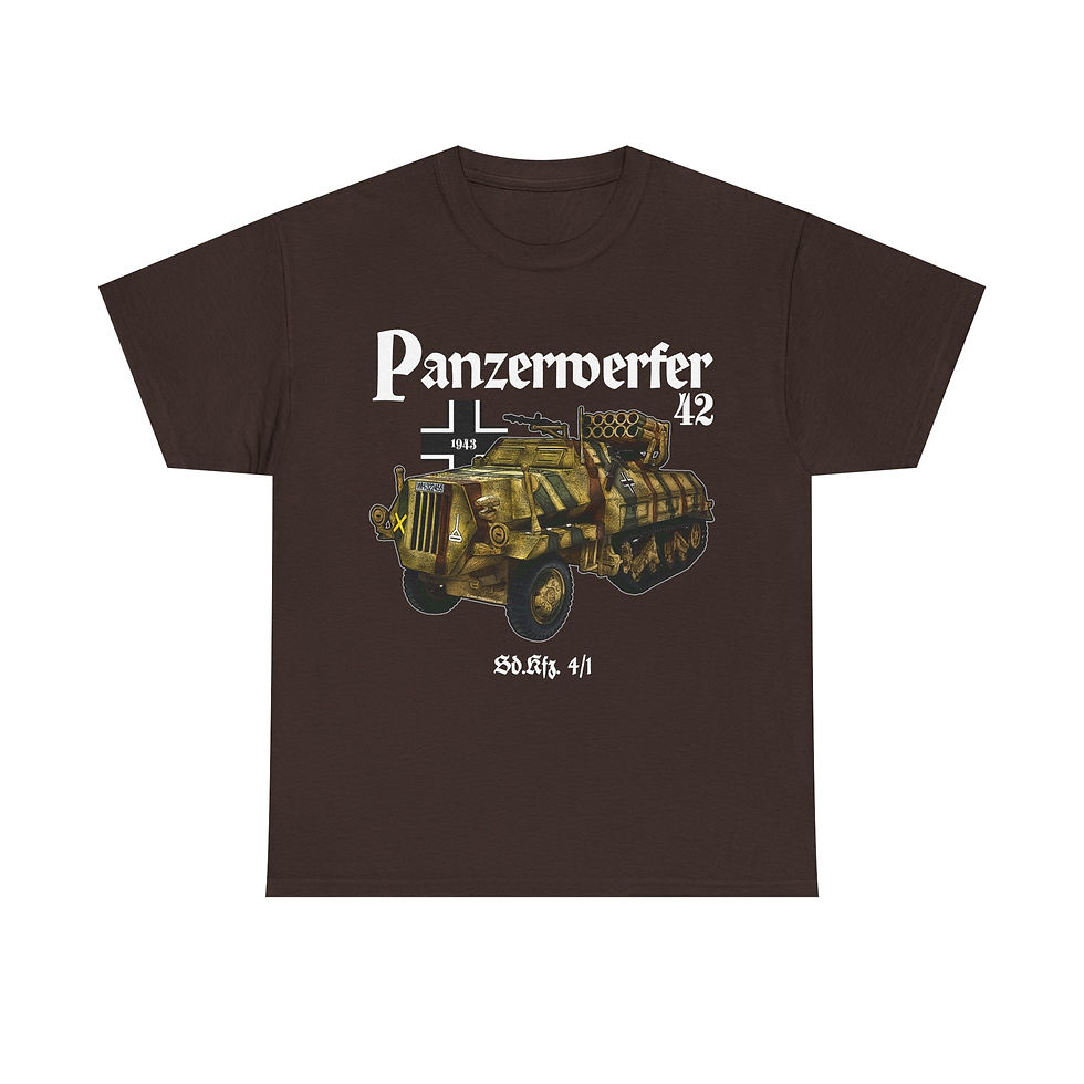 Thumbnail: Panzerwerfer 42 T-Shirt WWII German Armored Vehicle