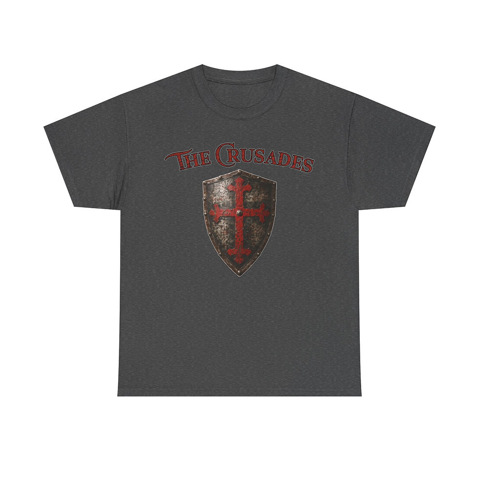 Thumbnail: The Crusades T-Shirt Medieval Shield Holy War