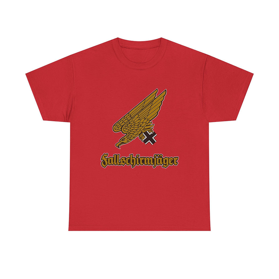 Thumbnail: Fallschirmjager Eagle T-Shirt German WWII Luftwaffe Paratrooper