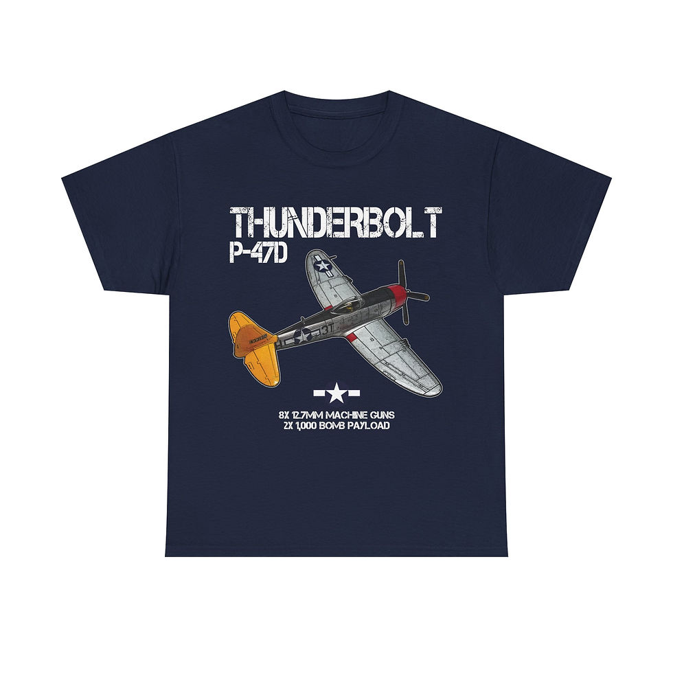 Thumbnail: P-47D Thunderbolt T-Shirt WWII US Aircraft