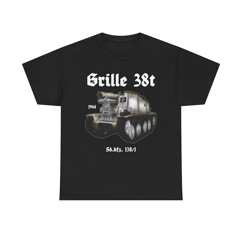 Thumbnail: Grille Panzer 38t T-Shirt WWII German Tank
