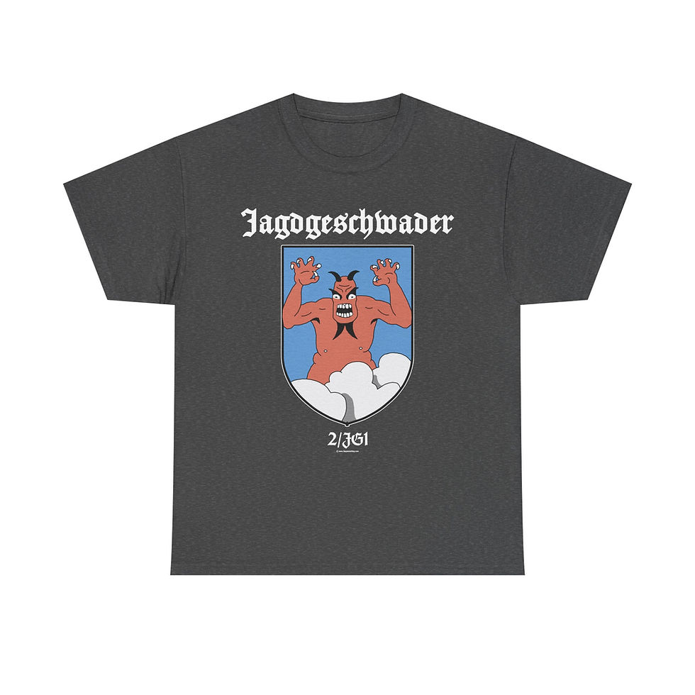 Thumbnail: Jagdgeschwader 2/JG1 Devil T-Shirt Luftwaffe Squadron