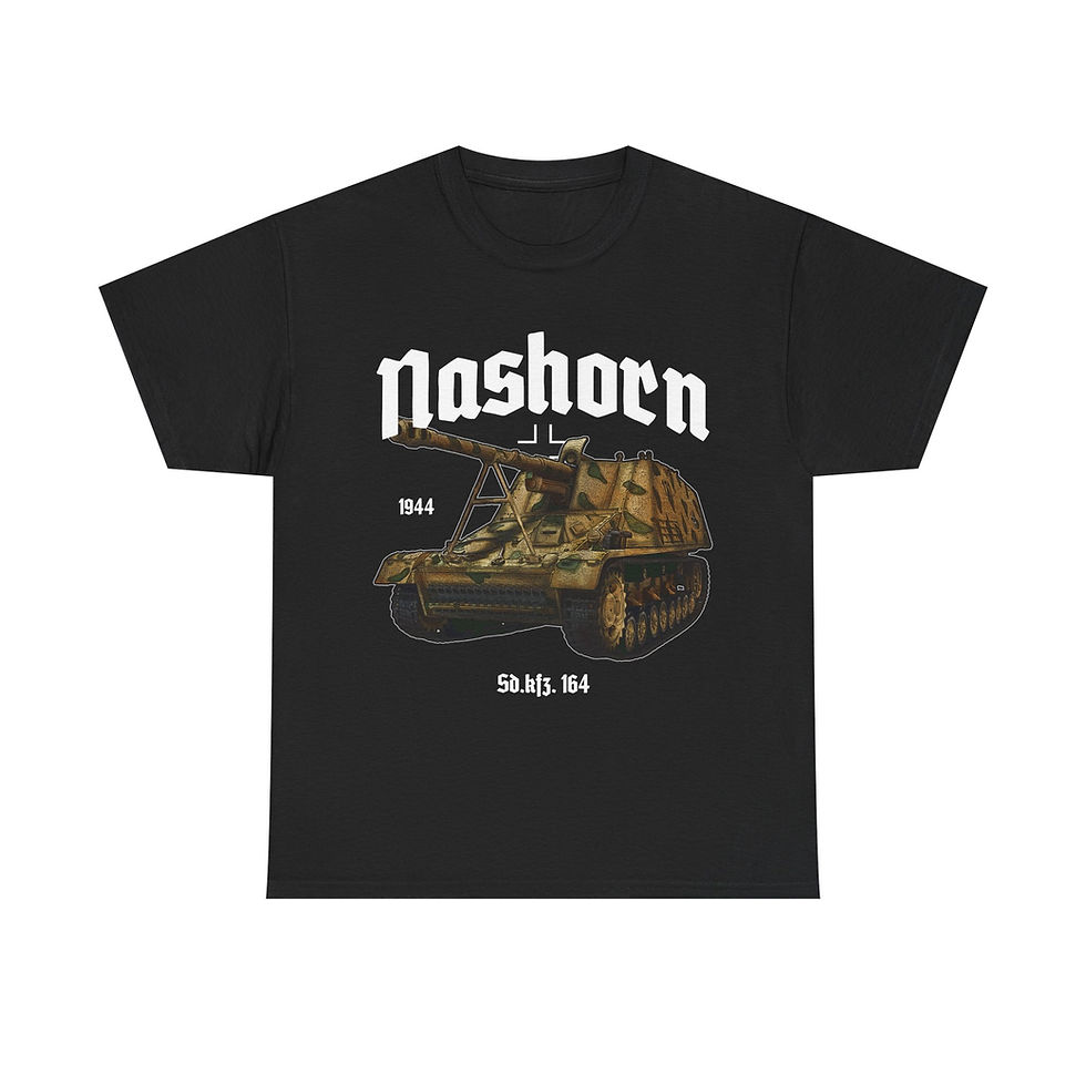 Nashorn Panzer IV T-Shirt WWII German Tank