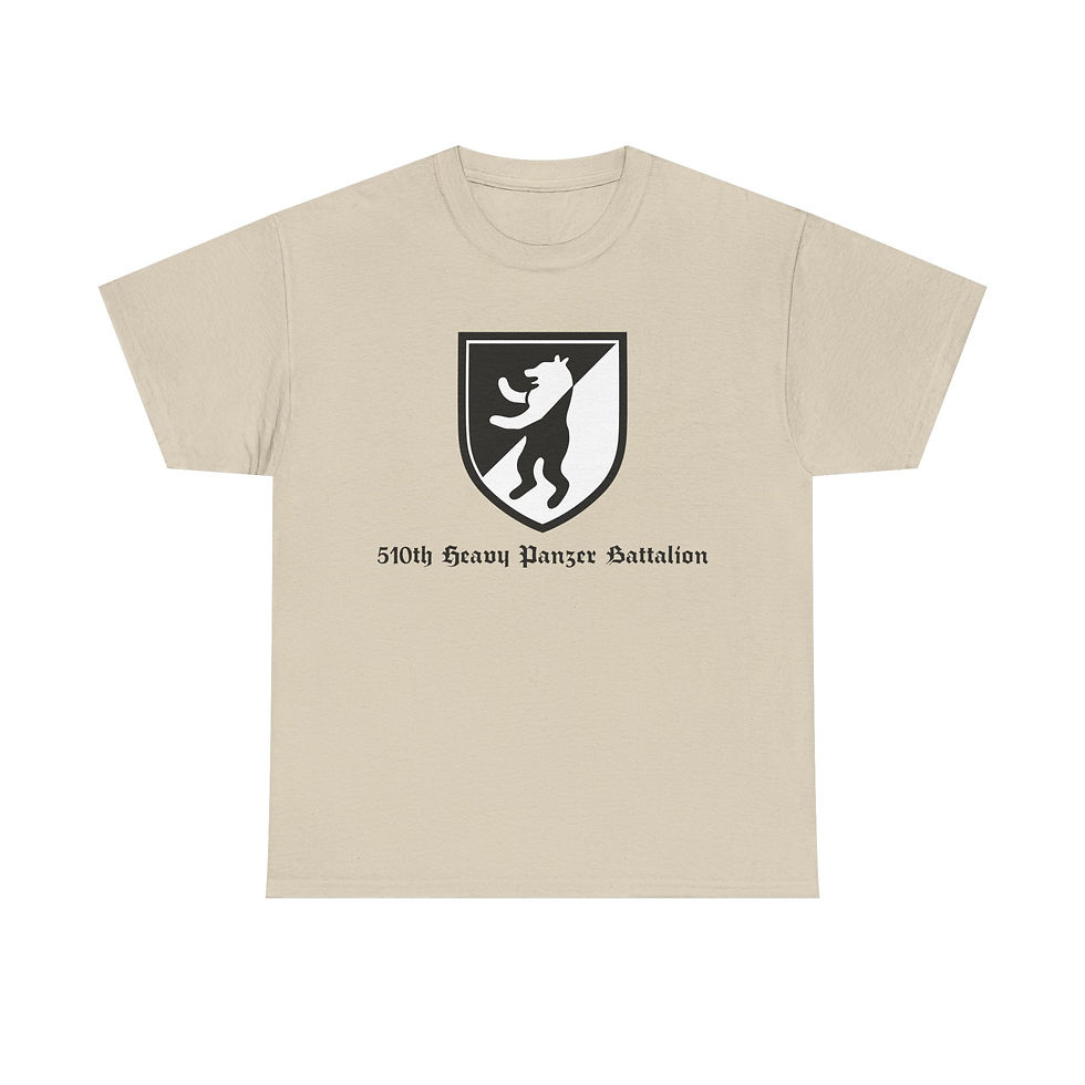 Thumbnail: 510th Heavy Panzer Battalion T-Shirt German Tank