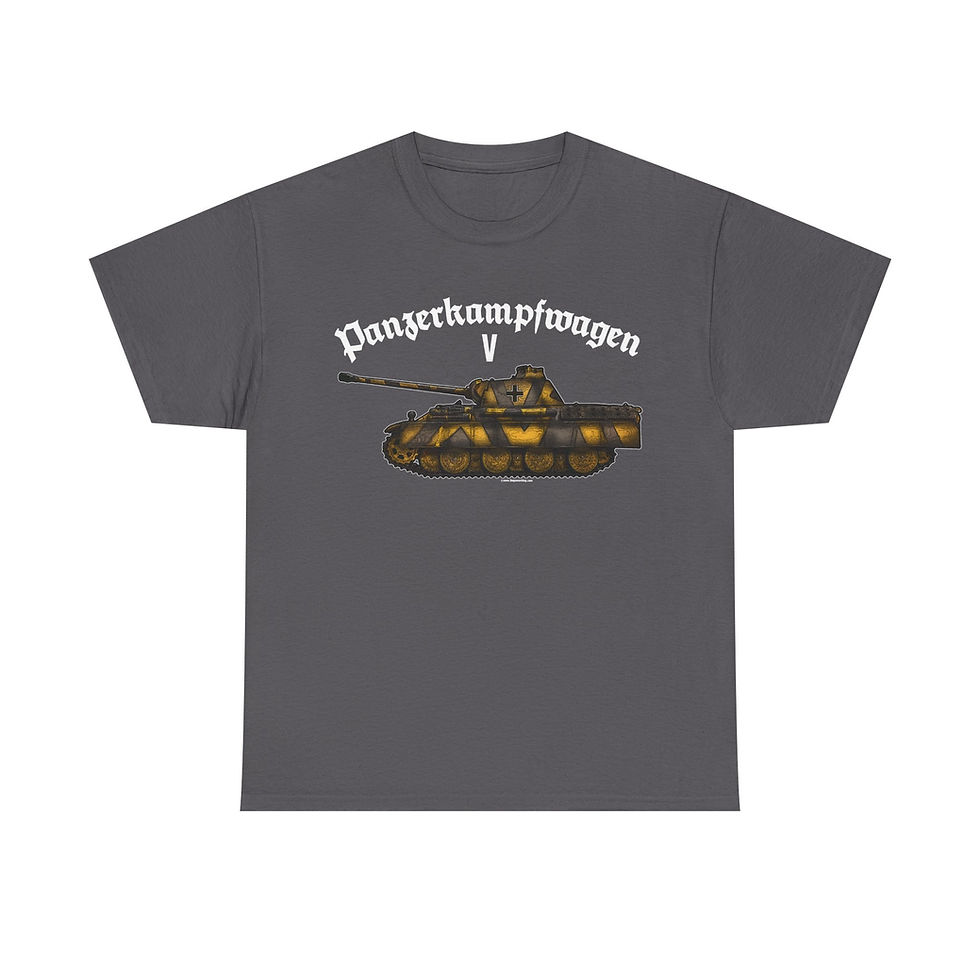 Thumbnail: Panzerkampfwagen V Panzer T-Shirt WWII German Tank Panther