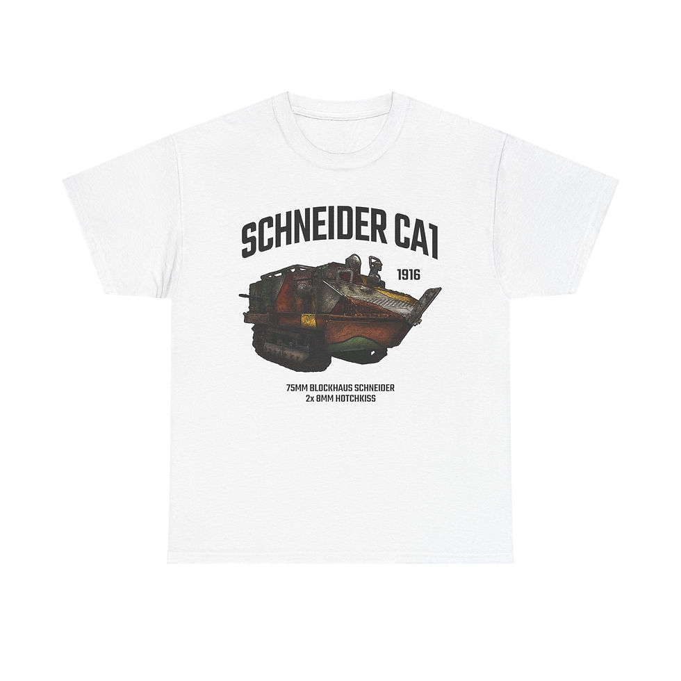 Thumbnail: Schneider CA1 T-Shirt WWI French Army Tank