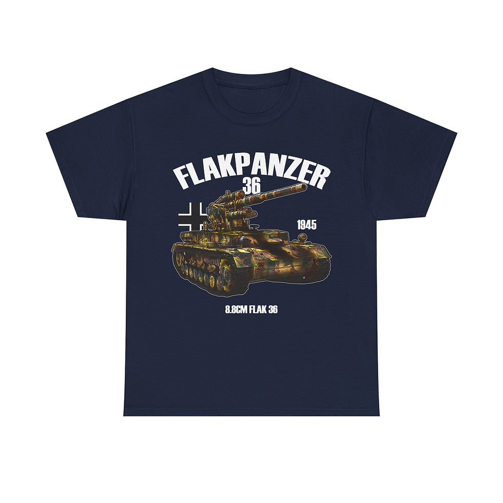 Thumbnail: Flakpanzer IV Panzer T-Shirt Flak 36 WWII German Tank