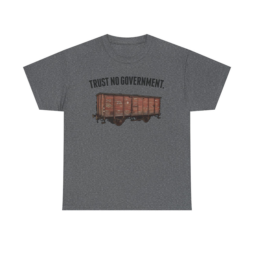 Thumbnail: Trust No Govt Cattle Car T-Shirt Conspiracy Gift