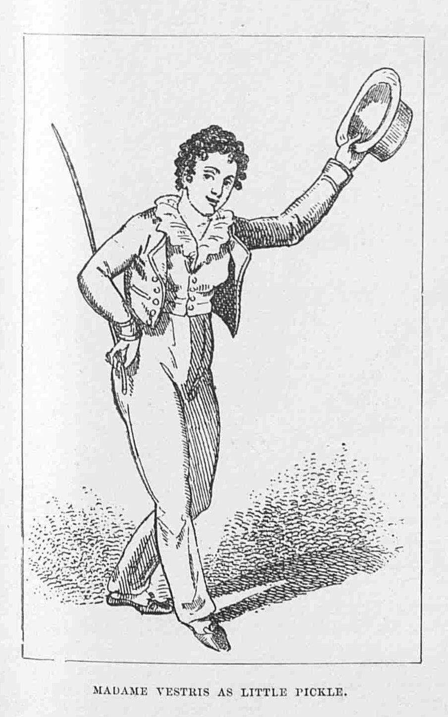 Madame Vestris playing “Little Pickle” from “The Spoil’t Child,” circa 1835