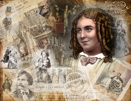 Anna Cora Mowatt and images of "The Serious Family"