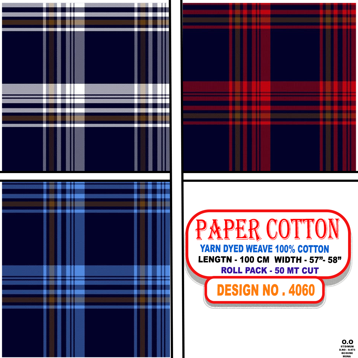 Paper Cotton (4060) -  Yarn Dyed Weave