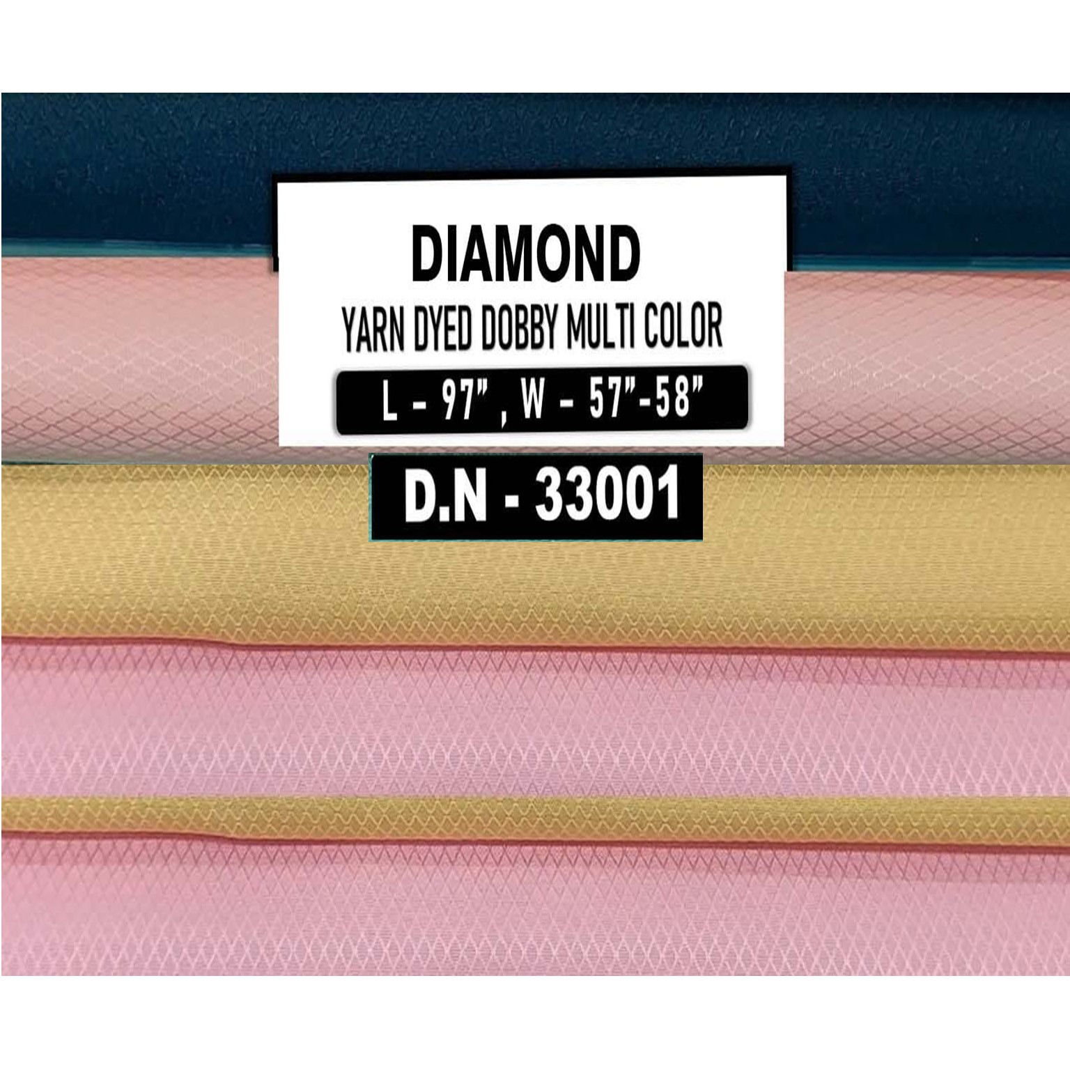 డైమండ్ - 33001 (నూలు రంగు వేసిన డాబీ ఫాబ్రిక్)