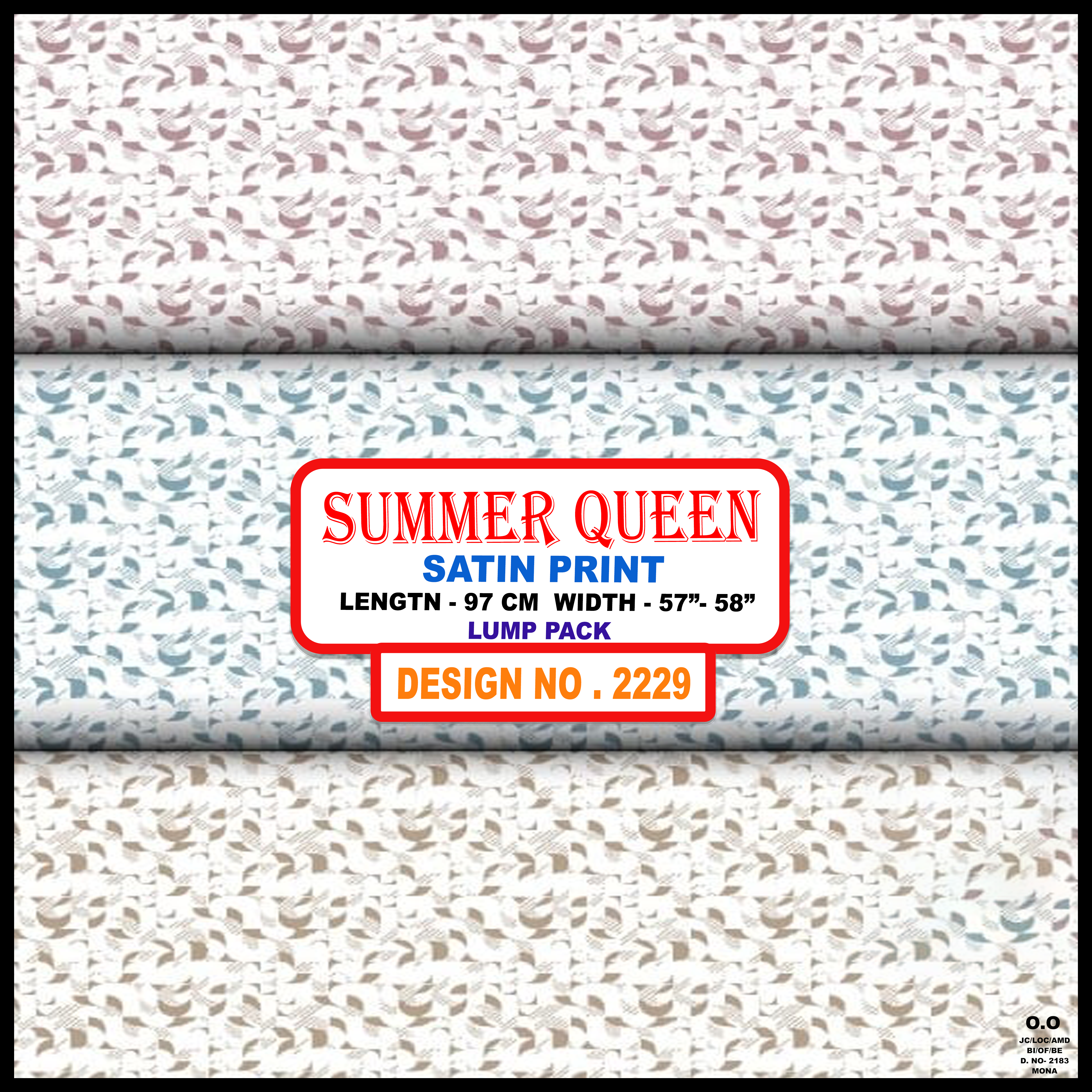 SUMMER QUEEN - 2229 (SATIN PRINT)