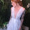 Miniatura: vestido decote v com flores 3d