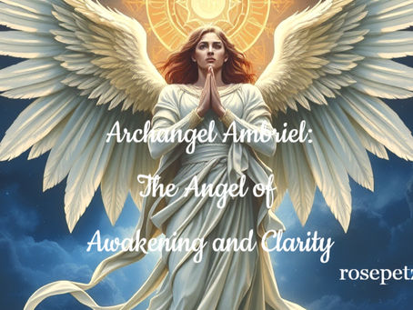 Archangel Ambriel is often known as the angel of awakening, communication, and clarity.