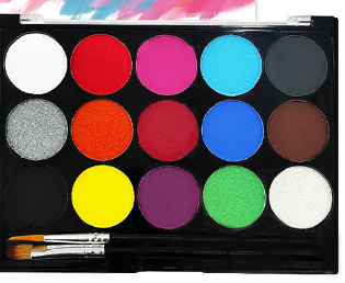 Thumbnail: Fluorescent Water-soluble Body Paint Pigments (8/15 Colors)