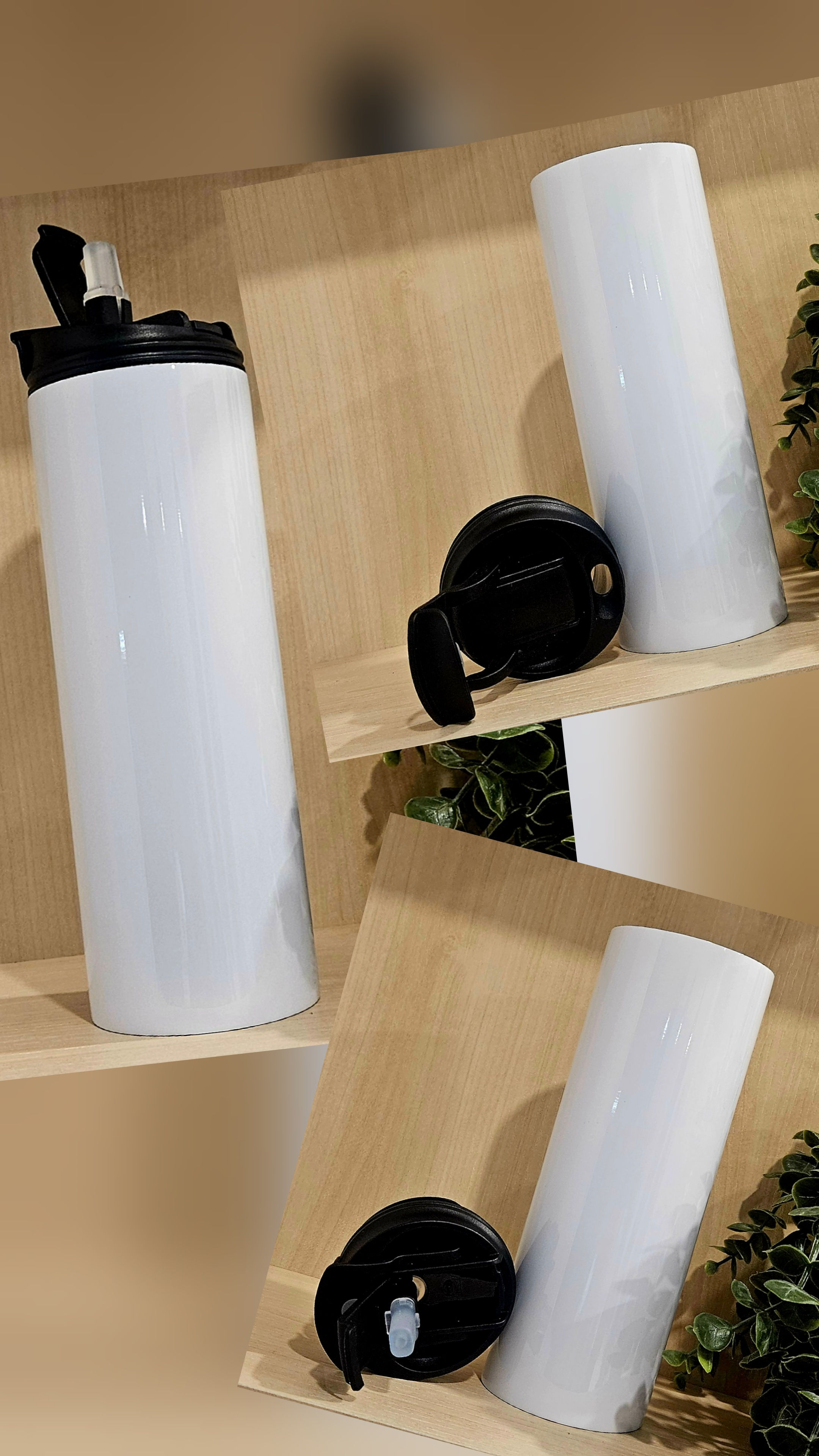 Bouteille isotherme de 20 oz à deux embouts personnalisable 