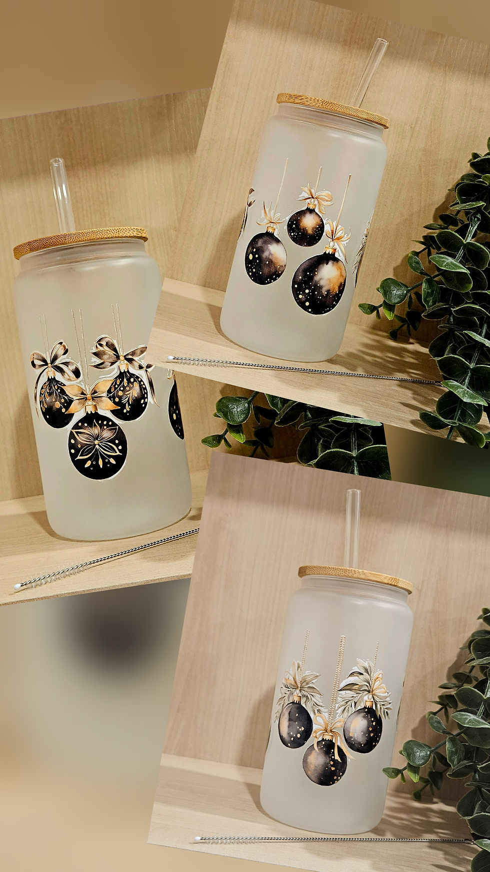 Miniature :  Gobelet en verre givré 
