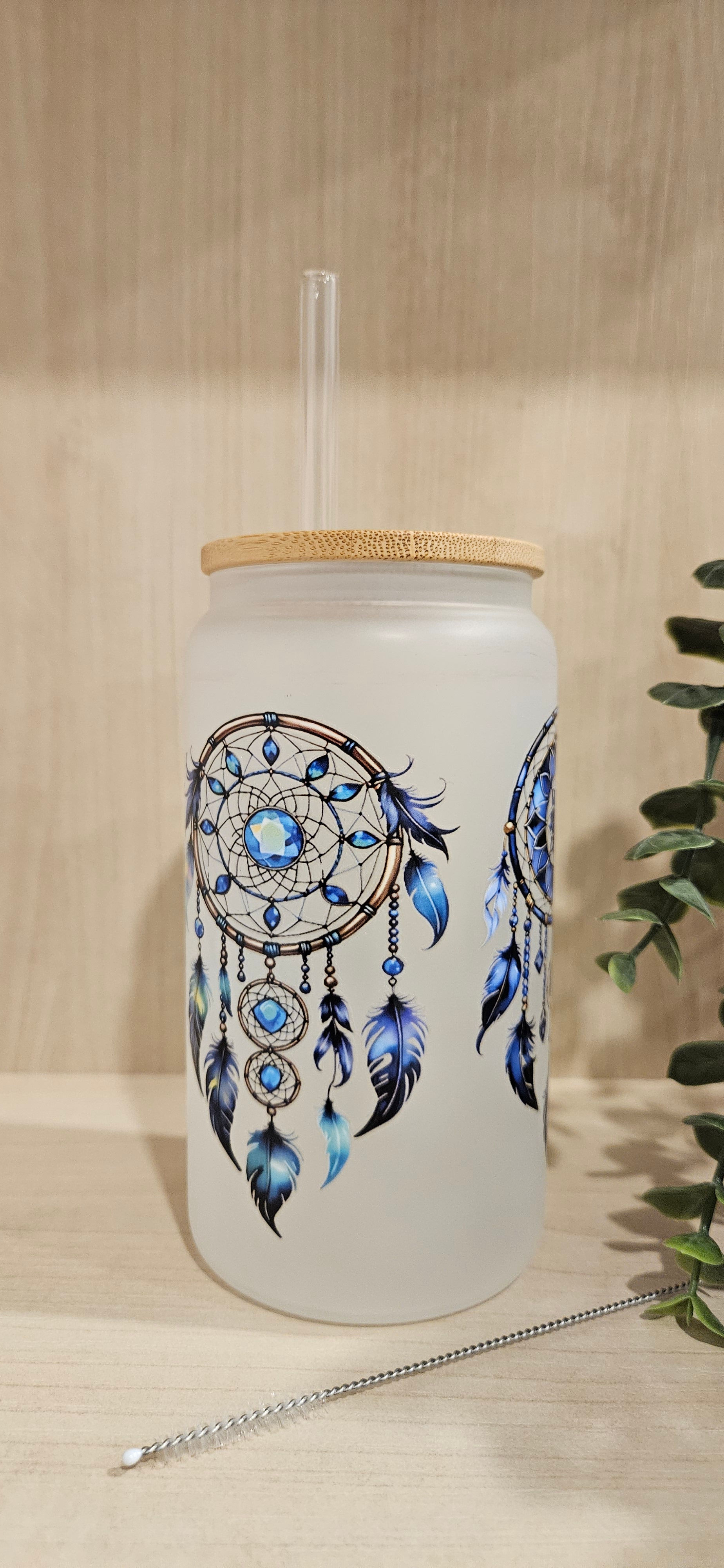 Gobelet en verre givré