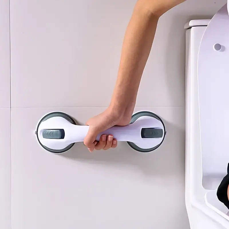 Thumbnail: Bathroom Handrail With Vacuum Sucker For Safety Support