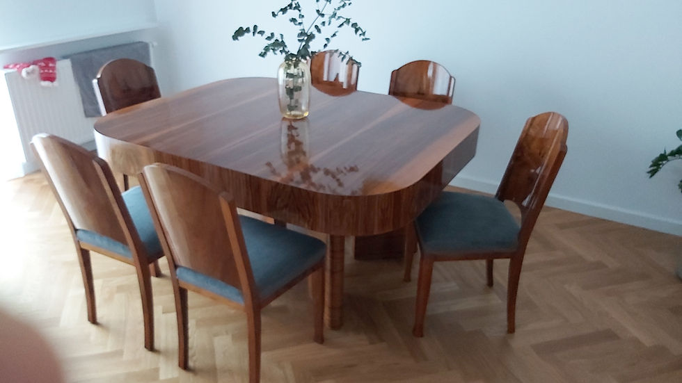 Miniatura: 240. Zestaw mebli Art-Deco 