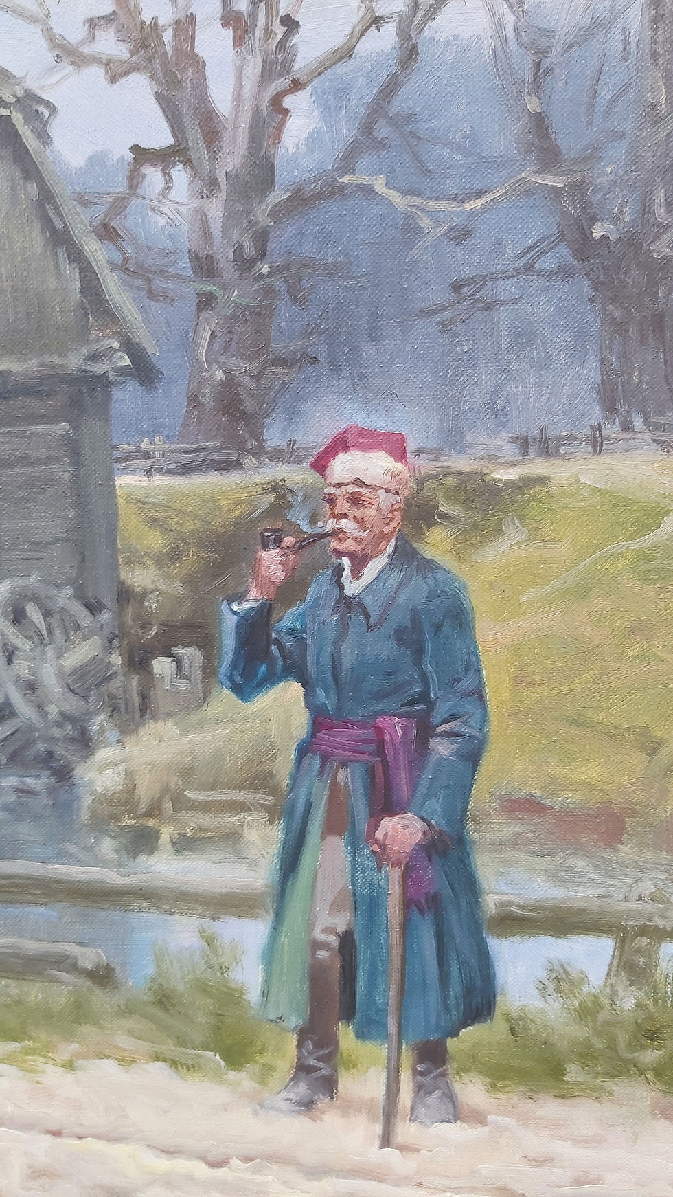 Miniaturbild: 12. Edward Mesjasz  1929 - 2007 olej na płótnie 50 -58 cm