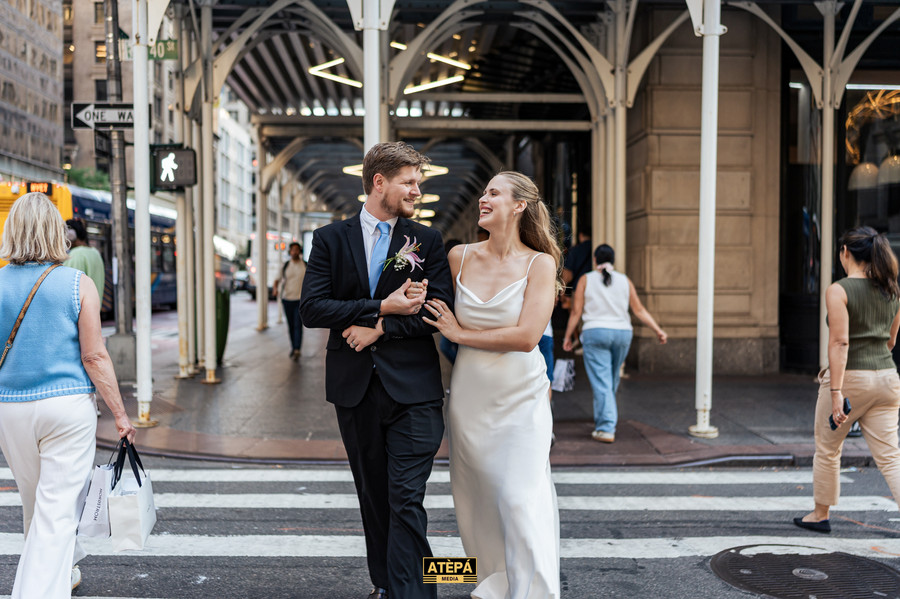 Ericksberry Elopement – New York Public Library, NYC, photo 11 — Atèpá Media