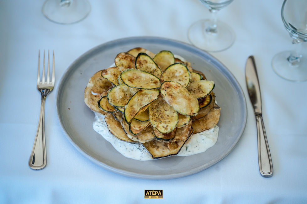 a plate of food from a restaurant called atepa