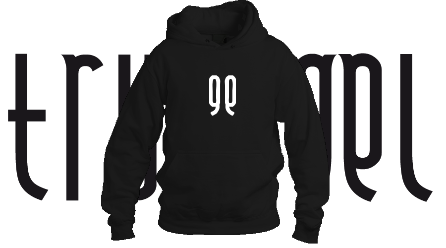 TryAngel Black Hoodie 99 Logo