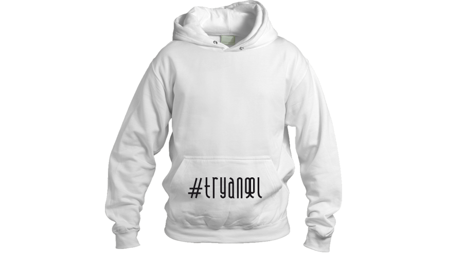 Hashtag TryAngel Hoodie 99 Back