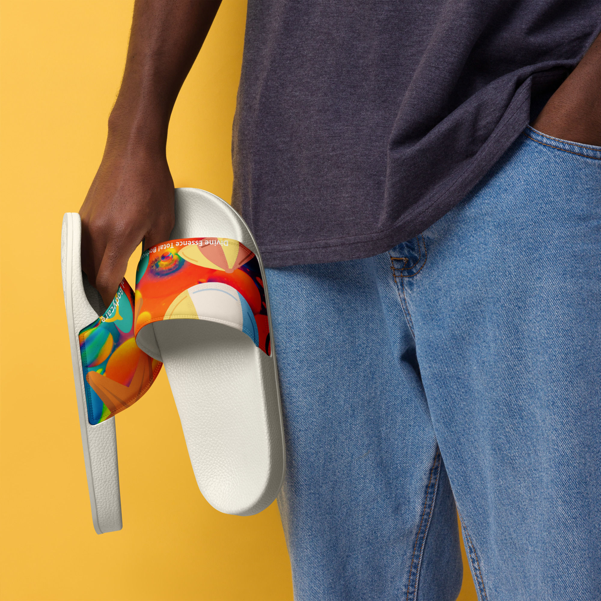 Beach theme slides whiteboard
with DETBC lettering